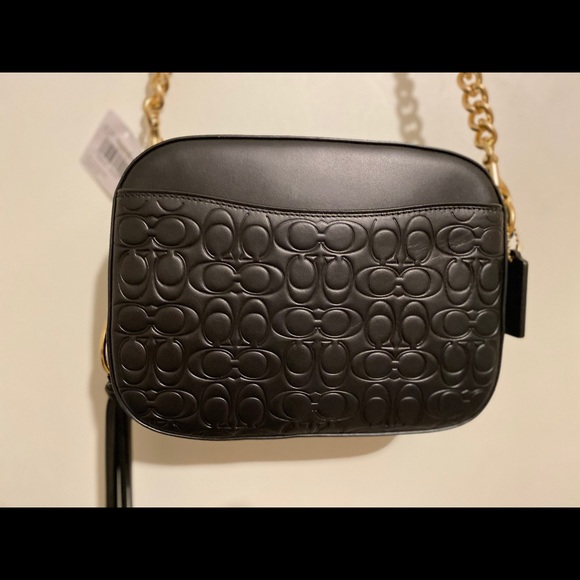 Coach black leather camera bag new with tags - Picture 2 of 15